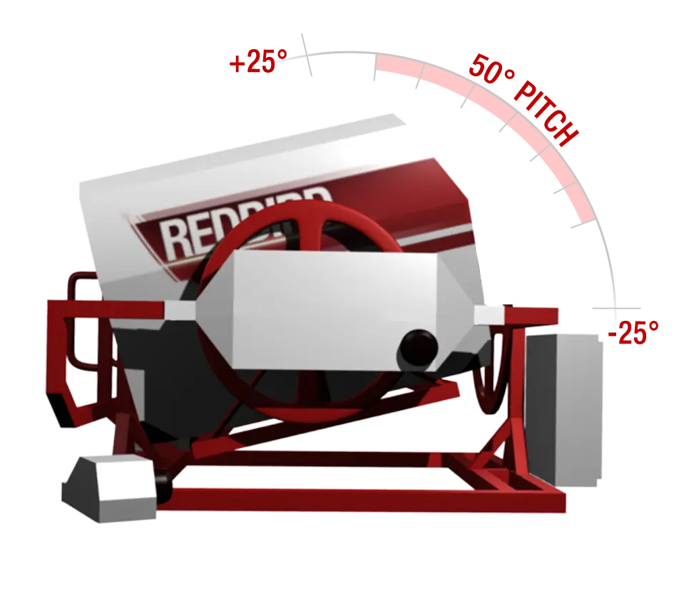 Redbird FX Flight Simulator motion movement at Pilot Instructional Center